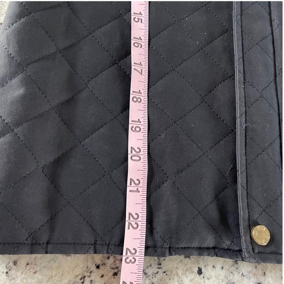 Ralph Lauren Quilted Barn Jacket Brown Leather Trim Women Size 6 - Picture 9 of 9